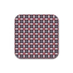 Df James Arguster Rubber Square Coaster (4 Pack)  by deformigo