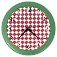 Df Crux Rubya Color Wall Clock by deformigo