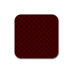 Df Rosendal Rubber Square Coaster (4 Pack)  by deformigo