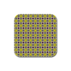 Df Florence Delem Rubber Square Coaster (4 Pack)  by deformigo