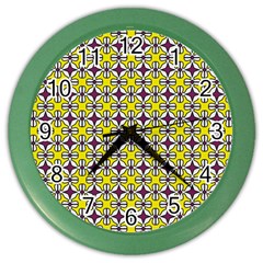 Df Florence Delem Color Wall Clock by deformigo