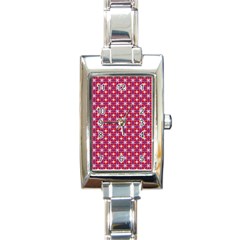 Df Magenta Rumor Rectangle Italian Charm Watch by deformigo