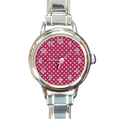 Df Magenta Rumor Round Italian Charm Watch by deformigo