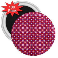 Df Magenta Rumor 3  Magnets (100 Pack) by deformigo