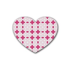 Df Hazel Conins Rubber Coaster (heart)  by deformigo