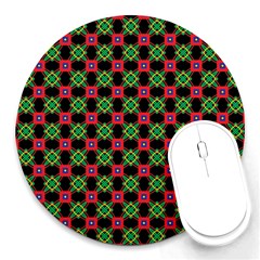 Df Heartflow Round Mousepads by deformigo