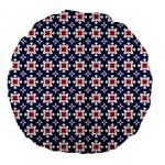 DF Batticalloa Large 18  Premium Flano Round Cushions Back