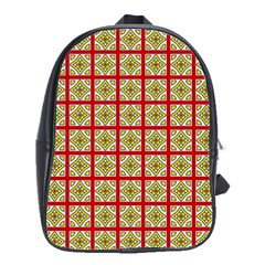 Df Hackberry Grid School Bag (large) by deformigo