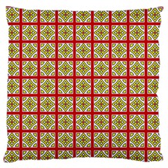 Df Hackberry Grid Large Flano Cushion Case (two Sides) by deformigo