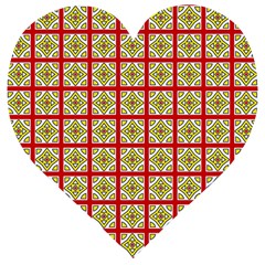 Df Hackberry Grid Wooden Puzzle Heart by deformigo