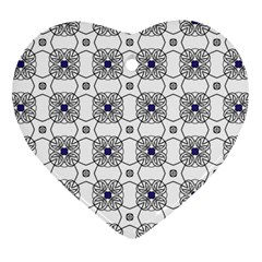 Df Snowland Heart Ornament (two Sides) by deformigo