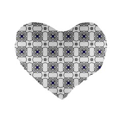 Df Snowland Standard 16  Premium Flano Heart Shape Cushions by deformigo