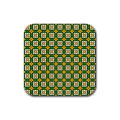 Df Russell Wolfe Rubber Coaster (square)  by deformigo