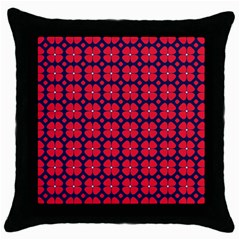 Df Clematis Throw Pillow Case (black) by deformigo