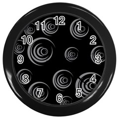 Rounder Wall Clock (black) by anthromahe