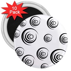 Rounder Ii 3  Magnets (10 Pack)  by anthromahe