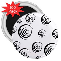 Rounder Ii 3  Magnets (100 Pack) by anthromahe