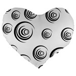 Rounder II Large 19  Premium Heart Shape Cushions Front