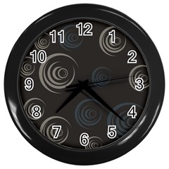 Rounder Iii Wall Clock (black) by anthromahe