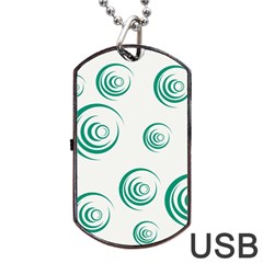 Rounder V Dog Tag Usb Flash (one Side) by anthromahe