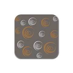 Rounder Vi Rubber Square Coaster (4 Pack)  by anthromahe