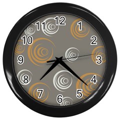 Rounder Vi Wall Clock (black) by anthromahe