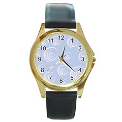 Rounder Vii Round Gold Metal Watch by anthromahe