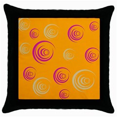 Rounder Ix Throw Pillow Case (black) by anthromahe