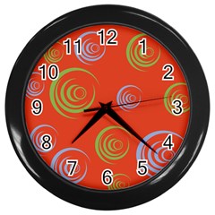 Rounder X Wall Clock (black) by anthromahe