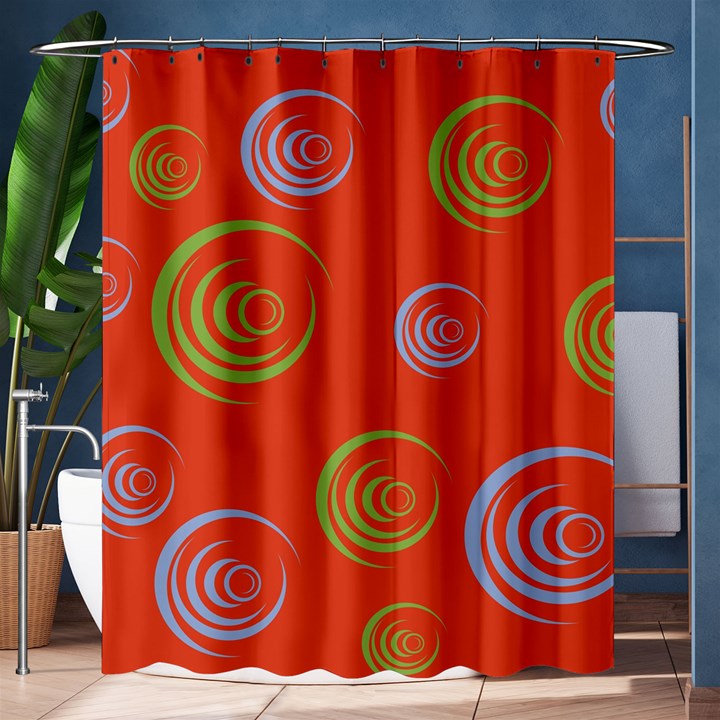 Rounder X Shower Curtain 60  x 72  (Medium) 