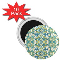 Colored Geometric Ornate Patterned Print 1 75  Magnets (10 Pack)  by dflcprintsclothing