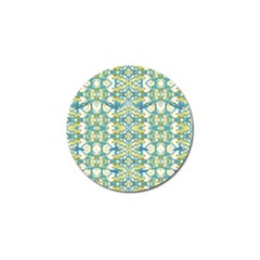 Colored Geometric Ornate Patterned Print Golf Ball Marker (4 Pack) by dflcprintsclothing