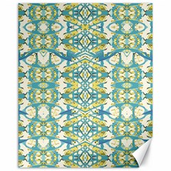 Colored Geometric Ornate Patterned Print Canvas 16  X 20 