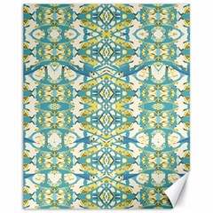 Colored Geometric Ornate Patterned Print Canvas 11  X 14  by dflcprintsclothing