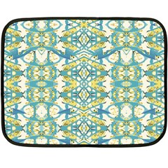 Colored Geometric Ornate Patterned Print Double Sided Fleece Blanket (mini) 