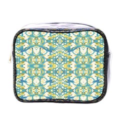 Colored Geometric Ornate Patterned Print Mini Toiletries Bag (one Side) by dflcprintsclothing