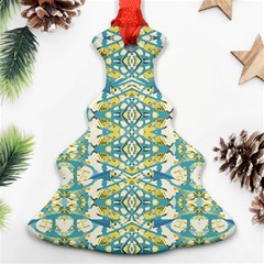 Colored Geometric Ornate Patterned Print Christmas Tree Ornament (two Sides) by dflcprintsclothing