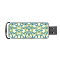 Colored Geometric Ornate Patterned Print Portable Usb Flash (one Side) by dflcprintsclothing