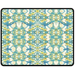 Colored Geometric Ornate Patterned Print Double Sided Fleece Blanket (medium)  by dflcprintsclothing