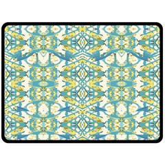 Colored Geometric Ornate Patterned Print Double Sided Fleece Blanket (large)  by dflcprintsclothing