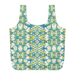 Colored Geometric Ornate Patterned Print Full Print Recycle Bag (l)