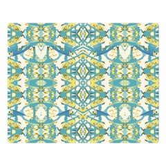 Colored Geometric Ornate Patterned Print Double Sided Flano Blanket (large) 