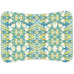 Colored Geometric Ornate Patterned Print Velour Seat Head Rest Cushion