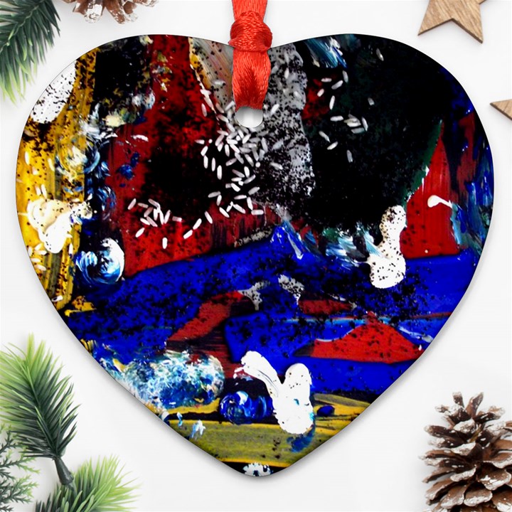 Holidays 1 1 Heart Ornament (Two Sides)