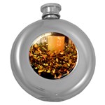 Christmas Tree  1 1 Round Hip Flask (5 oz) Front