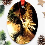 Christmas Tree  1 2 Oval Ornament (Two Sides) Front