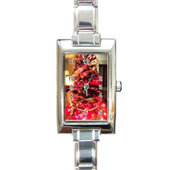 Christmas Tree  1 3 Rectangle Italian Charm Watch by bestdesignintheworld