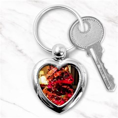 Christmas Tree  1 3 Key Chain (heart) by bestdesignintheworld