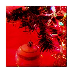 Christmas Tree  1 4 Tile Coaster by bestdesignintheworld