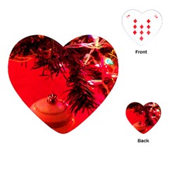 Christmas Tree  1 4 Playing Cards Single Design (heart) by bestdesignintheworld